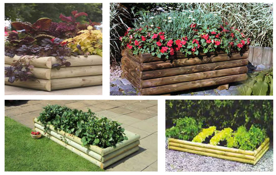 Yükseltilmiş çiçeklik Marta ø10 30x90x180cm