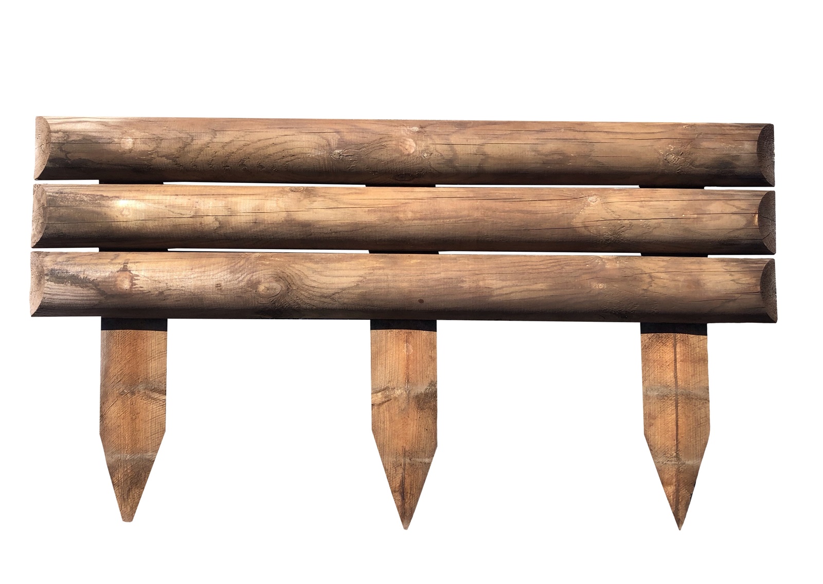 Ahşap çim ayırıcı Otakar ø10 3060x110cm kahverengi