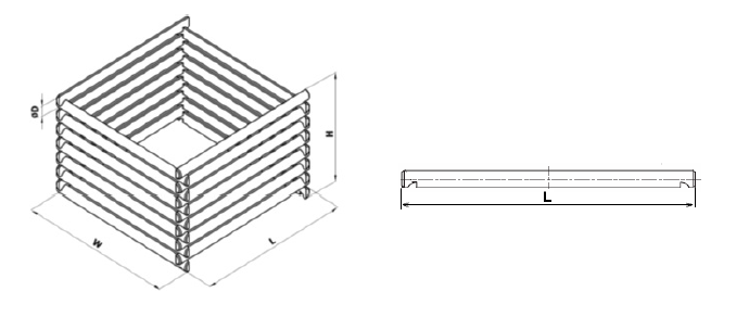 Komposter ø8cm 79.40x125x125cm