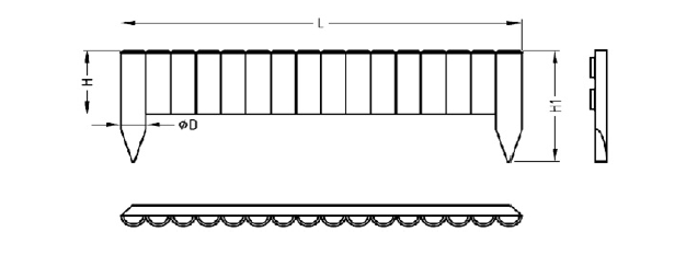 Ahşap çim ayırıcı 