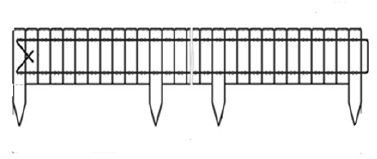 Ahşap çim ayırıcı 