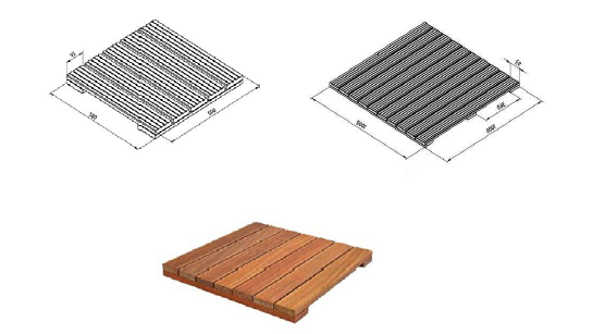 Ahşap döşeme 50x50cm