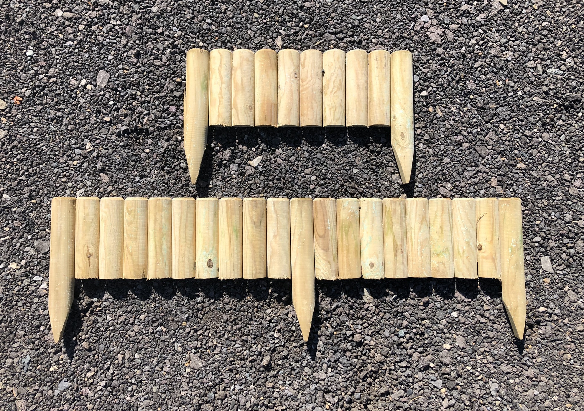 Ahşap çim ayırıcı 