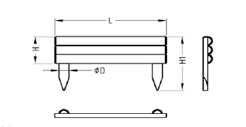 Ahşap çim ayırıcı Otakar ø5 1530x55cm