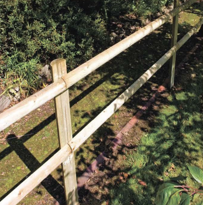 Yarı palisade ø5 cm kurutulmuş emprenye (bm)