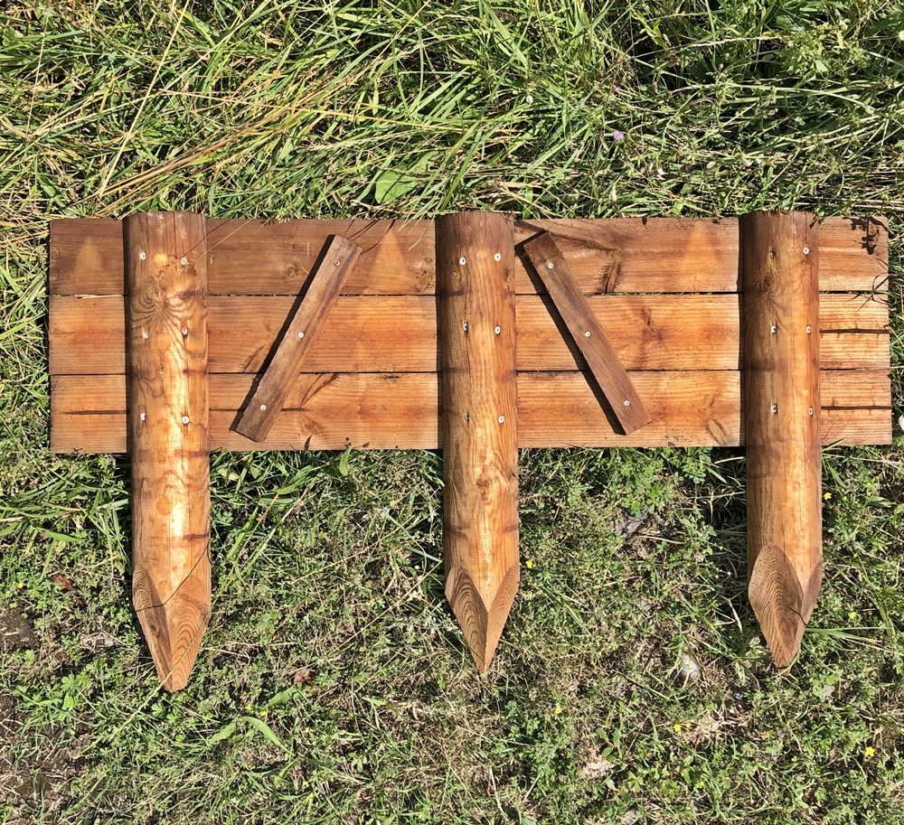 Ahşap çim ayırıcı Otakar ø10 3060x110cm kahverengi