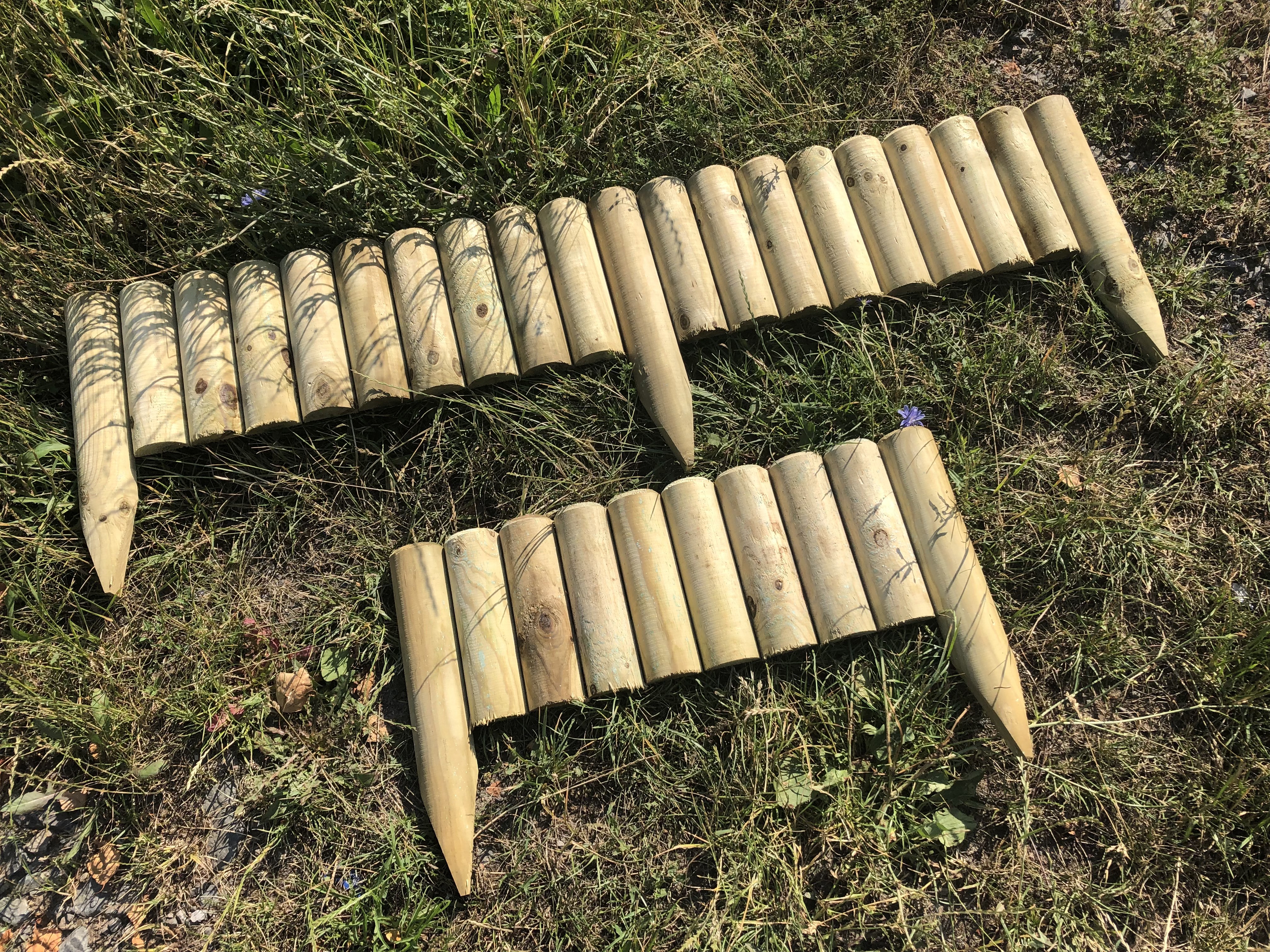 Ahşap çim ayırıcı 